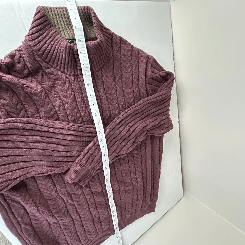 Jos A Bank Cotton Ribbed‎ Fisherman Sweater Mens XXL Henley Pullover Casual